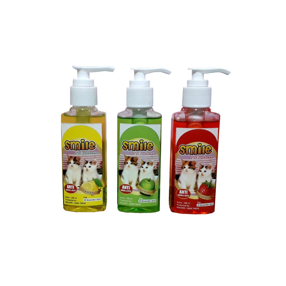 SMILE Shampo Grooming Kucing Anjing Anti Jamur Dan Kutu 100 ml