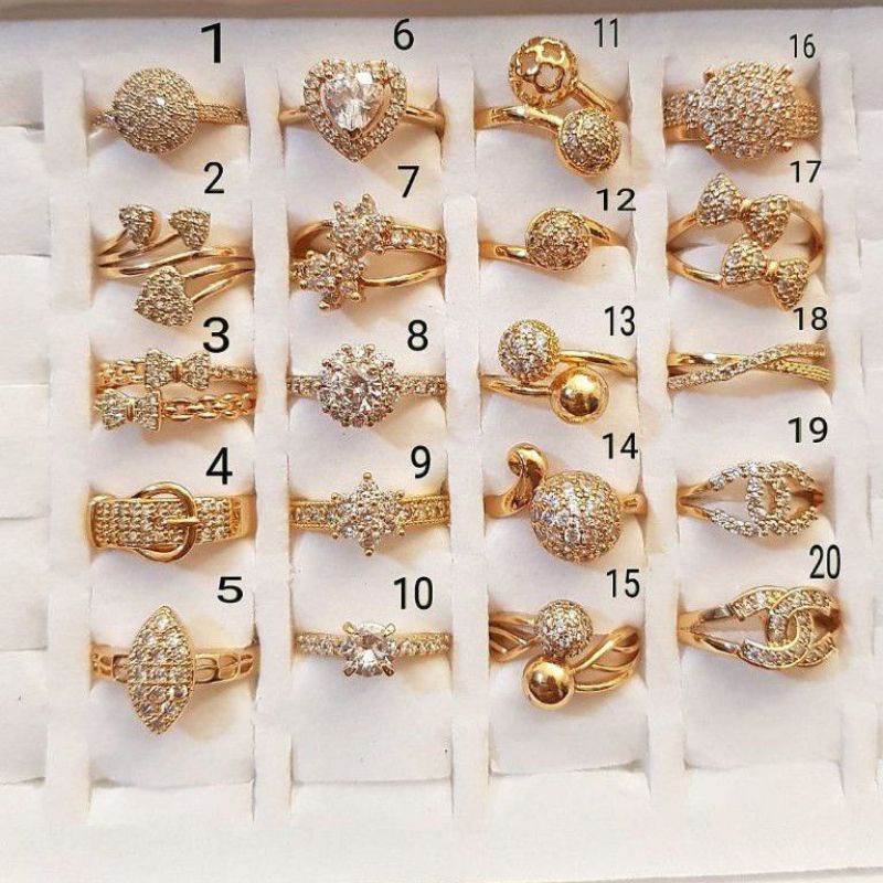 Xuping random Top murah cincin mewah xuping perhiasan wanita 3256Y