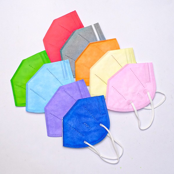 MASKER KN95 RAINBOW MASKER KN 95 PELANGI WARNA WARNI CAREION 5PLY MIX