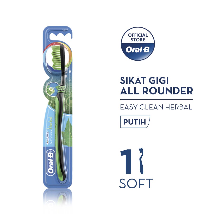 Oral-B Sikat Gigi All Rounder Easy Clean Herbal 1s