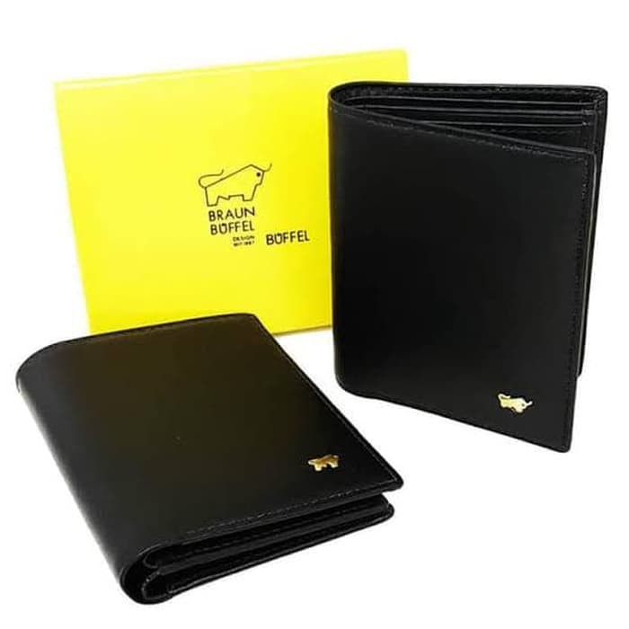 dompet pria braun buffel black original