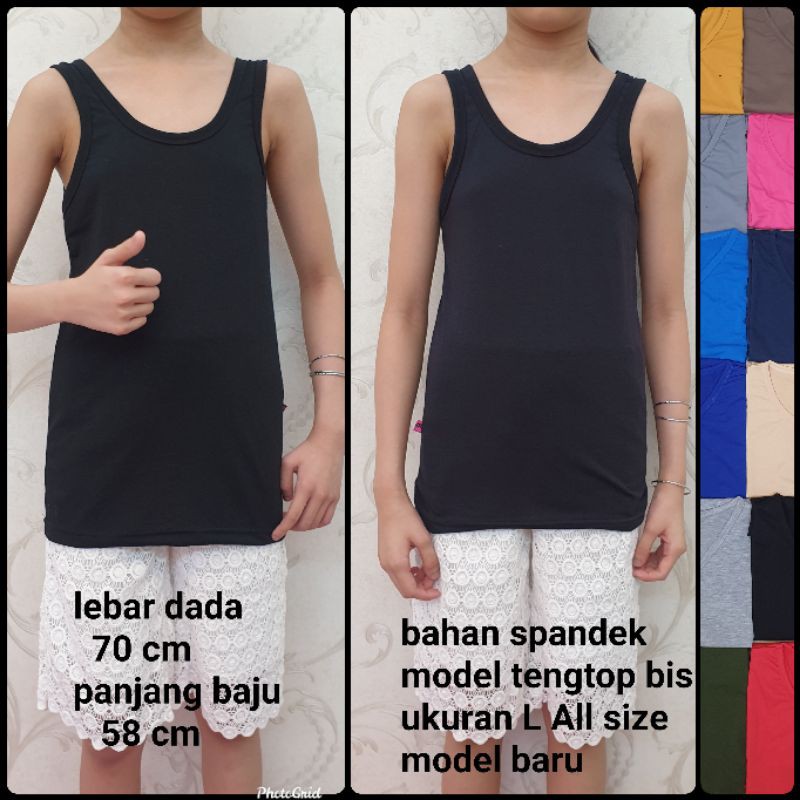 BH 190 bahan spandex tank top all size