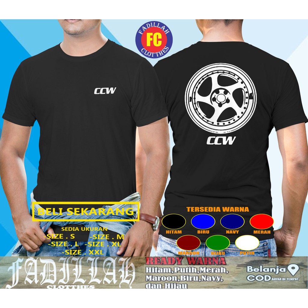 Kaos Baju Velg CCW LM5T Kaos Otomotif Kaos Racing