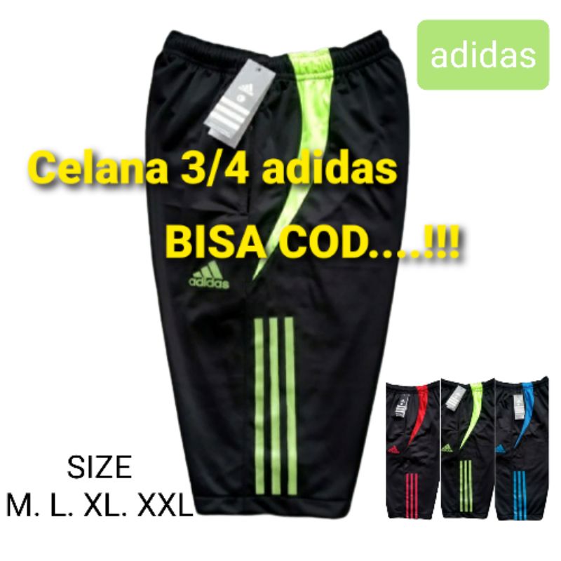 celana kolor 3/4 adidas. Celana 3/4 pria