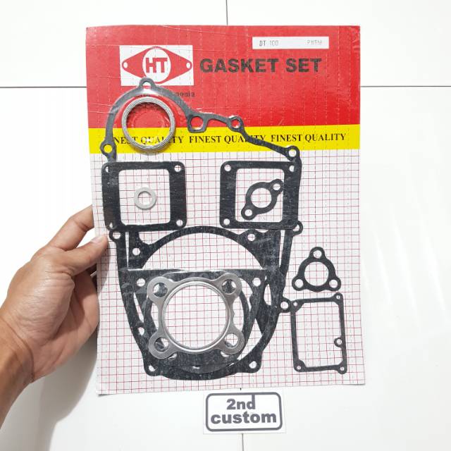 Paking full set Yamaha DT100 DT 100 trail tril trabas fullset komplit repair kit blok head karet cop