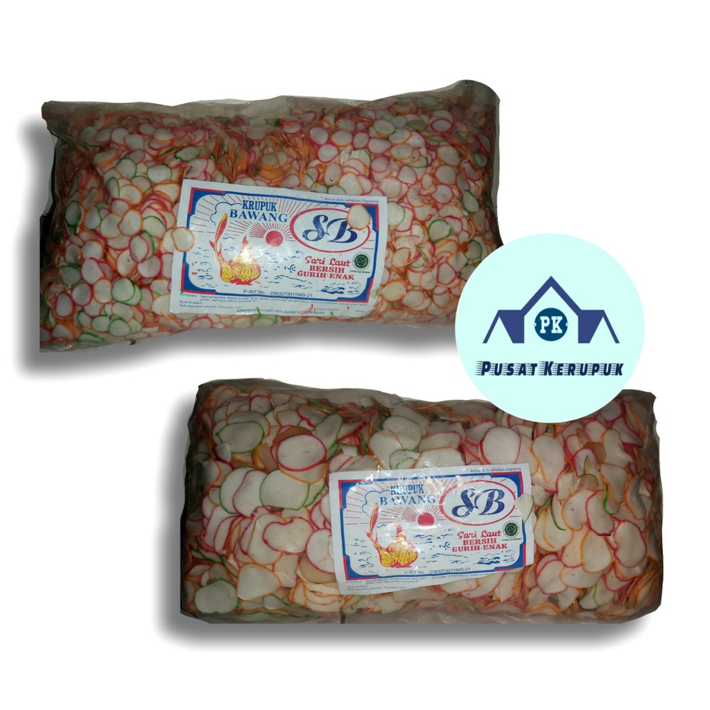 Kerupuk Bawang Bandung/Krupuk Bawang/Keripik Mentah 5kg/bal