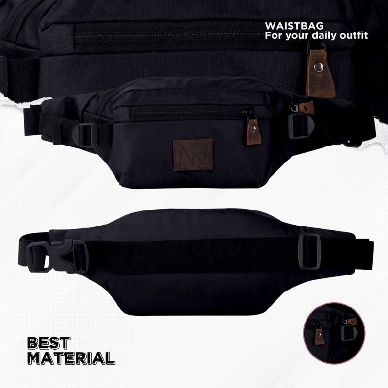 New Tas Selempang Pria Terbaru Mini Keren Stylish Distro | Waist Bag Pinggang Simpel Simple