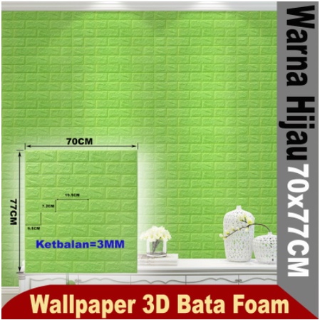 Wallpaper 3D Foam Ukuran 70 x 77 CM Dekorasi Dinding Kamar Rumah Murah Wallpaper Dinding 3D Foam