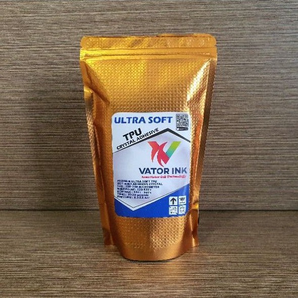 

VATOR TPU ULTRASOFT 250gr CRYSTAL DTF ADHESIVE LEM SABLON PLASTISOL