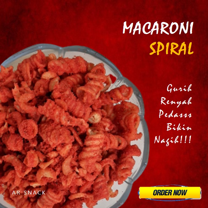 

MAKARONI SPIRAL GORENG PEDAS GURIH MAKANAN RINGAN