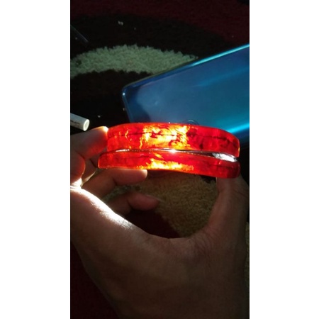 GELANG AKAR BAHAR MERAH BODY HITAM