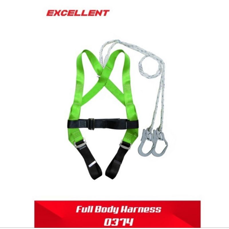 Safety Body Harness Double Lanyard Hook Besar Exelent