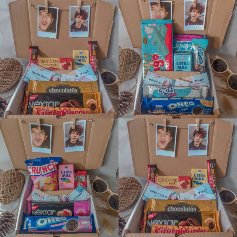 

SNACK BOX, SNACK GIFT BOX, HAMPERS, GIFT BIRTHDAY, HAMPERS SNACK GIFT BOX, HAMPERS SNACK MURAH, HAMPERS SNACK BOX free polaroid+kartu ucapan
