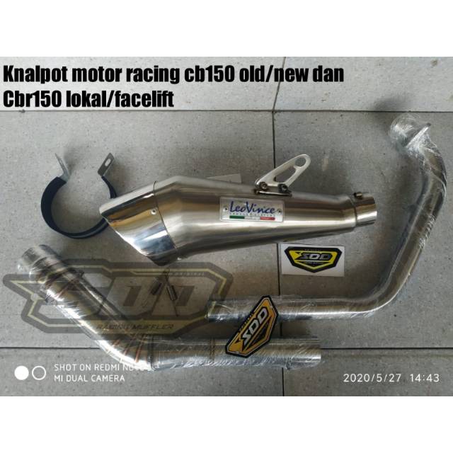 Knalpot motor racing CB150R dan CBR150R leovince