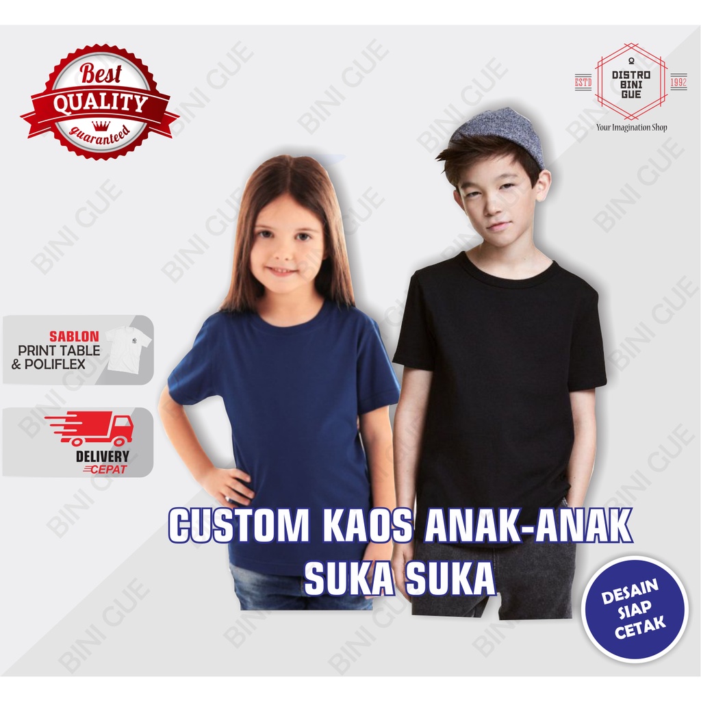 Binigue Custom Kaos Anak Termurah Baju Sablon Sendiri Kaos Custom Foto Anak Sablon Kaos Satuan -7 Wa