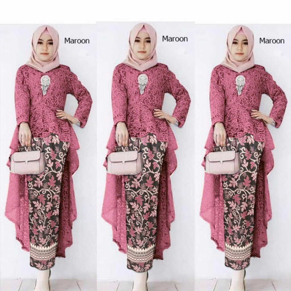 SET KEBAYA JAWI | SETELAN KEBAYA BATIK GIH QUALITY