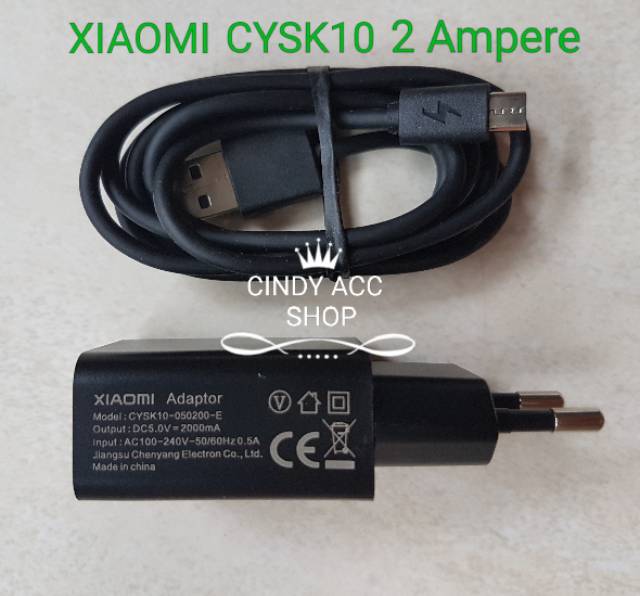 Charger XIAOMI 2A Original 100% + Kabel Original Redmi Note 1 2 3 Mi4 Mi 4 Mikro Usb Carger Casan