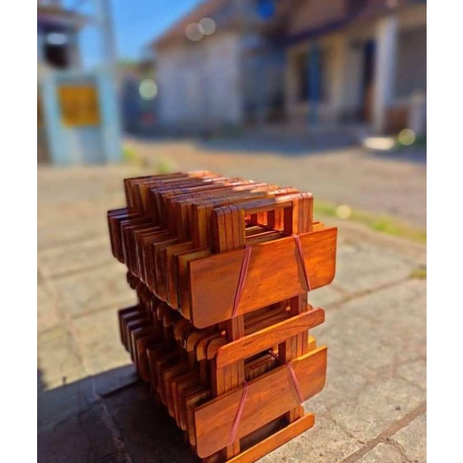 rehal meja LIPAT kayu BELAJAR/NGAJI