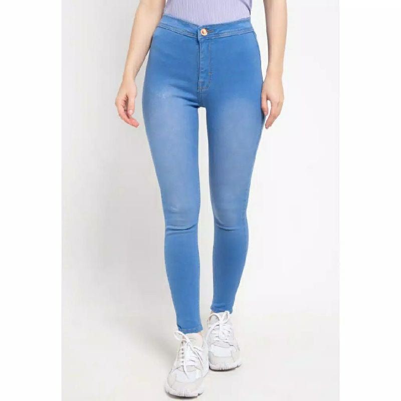 Celana jeans wanita highwaist jeans cewek celana lepis wanita skinny jeans terbaru