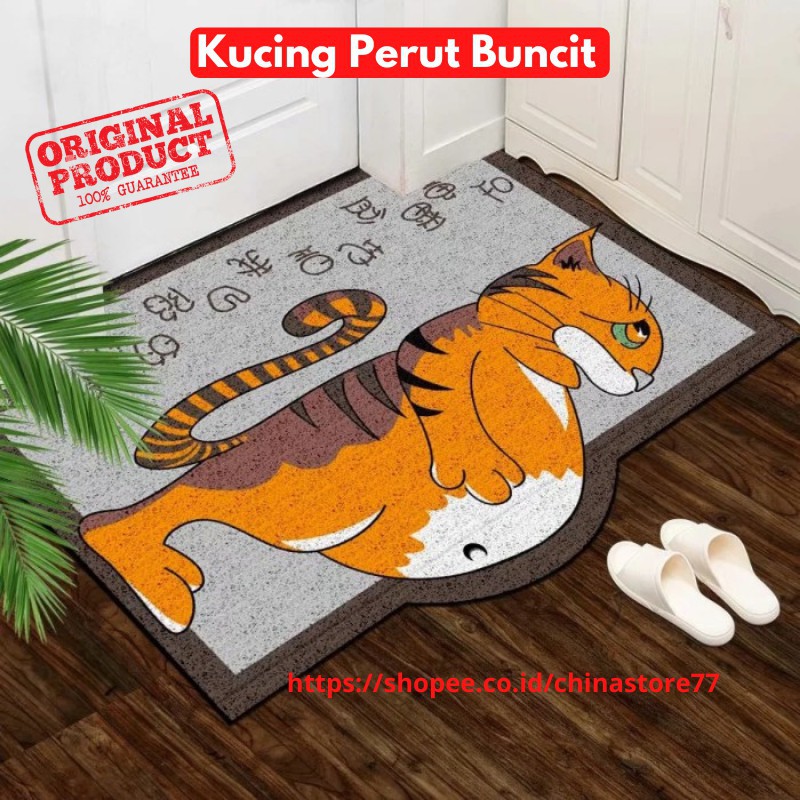 Keset Karakter Dekorasi Rumah Keset Anti Slip Kamar Mandi Pintu Teras Keset Bihun Lucu