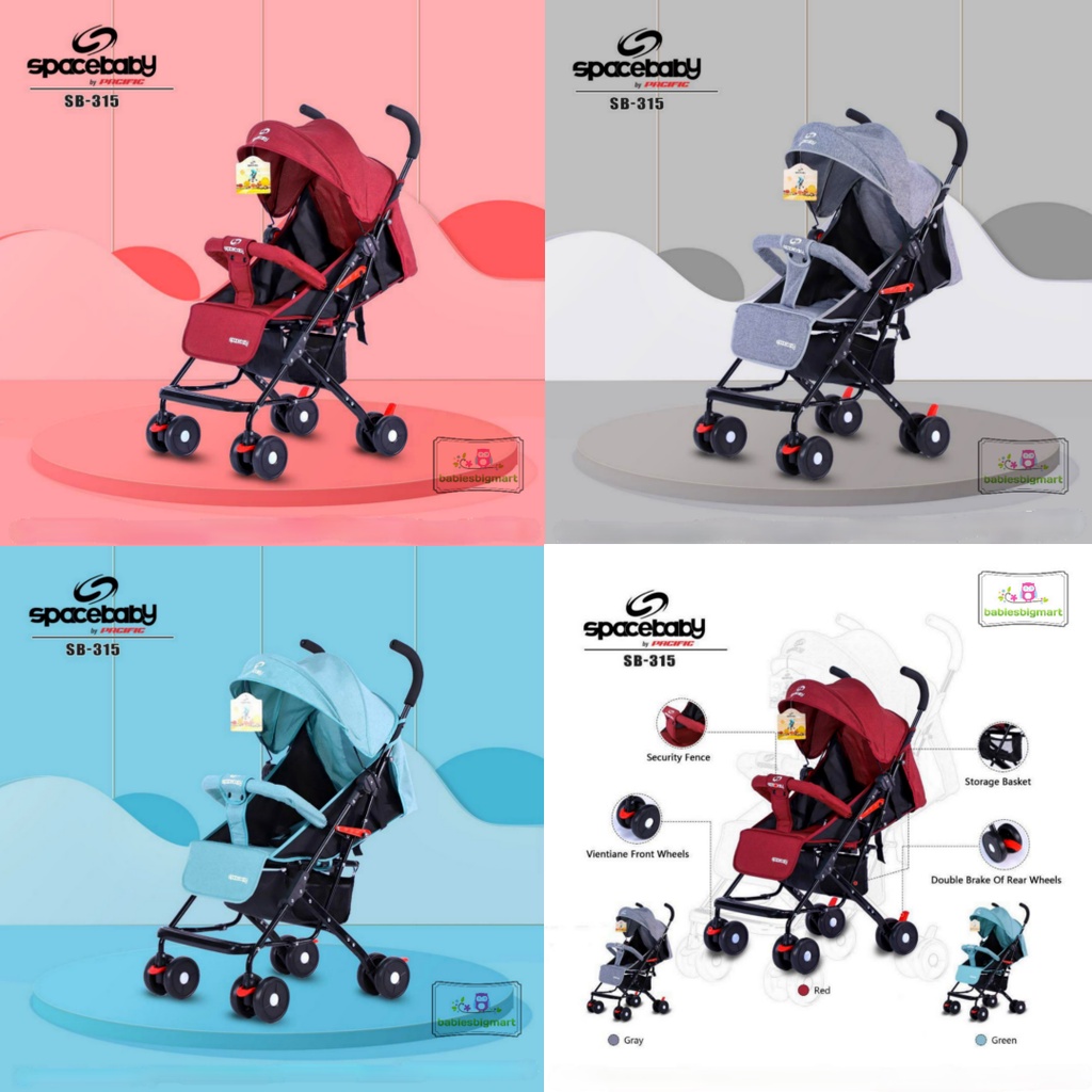 STROLLER SPACEBABY SB 315 / SB 316 / SB 214 / SB 204 / SB 203 / SB 207 / SB 208 / SB 103S STROLER KERETA DORONG SPACE BABY