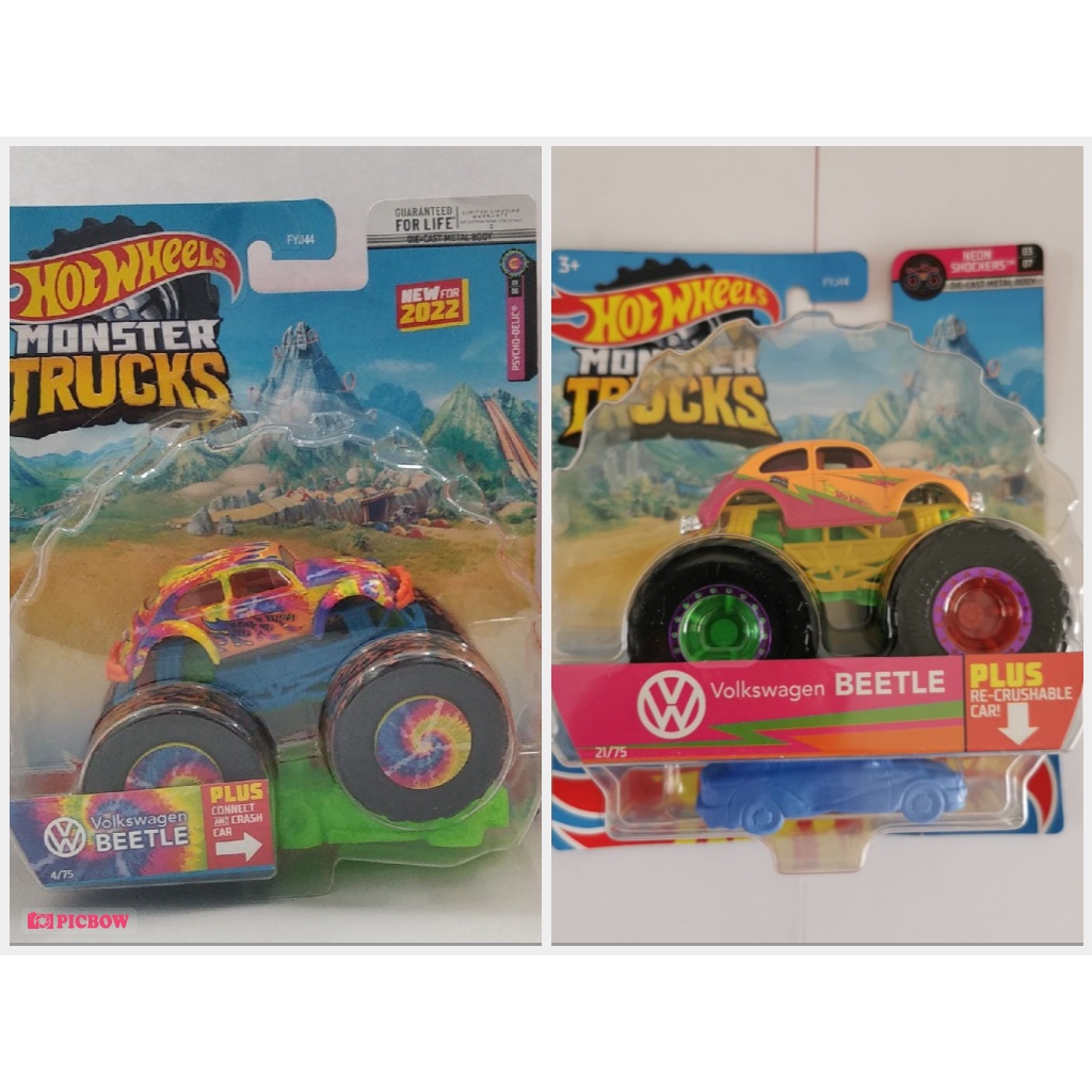 HOT ITEM | VOLKSWAGEN BEETLE VW Hot Wheels Monster Trucks Diecast Mobil Mainan Skala 1:64 HW Hotwheels VW