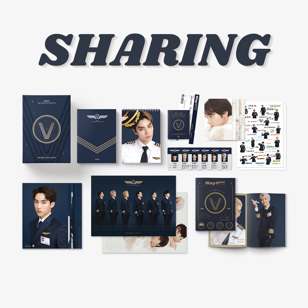 [READY] WAYV: SEASON GREETING - Desk Calendar/Diary/Sticker/Mini Brochure/Folded Poster/Postcard/Pilot Card &amp; Note Set Ten/Kun/Winwin/Yangyang/Xiaojun Hendery Set| NCT Season's Greetings 2022