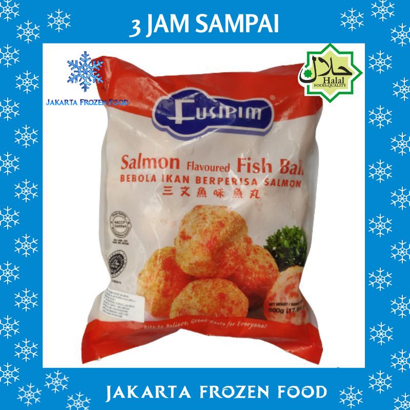 

FUSIPIM Salmon Fish Ball 500gr Bakso Ikan Salmon