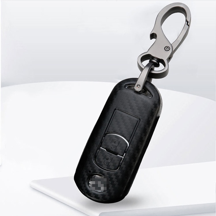 Casing Kunci Mobil Mazda 2356 CX-3 CX-4 CX-5 CX-7 Azda 2356 CX-8 2015 Bahan carbon fiber