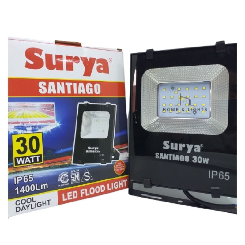 Lampu Sorot / Lampu Tembak Surya Santiago 30W / 50W Putih