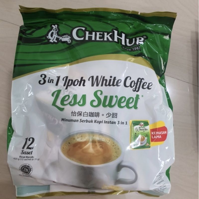 

Check hup white coffee 3in1 less sugar checkhup