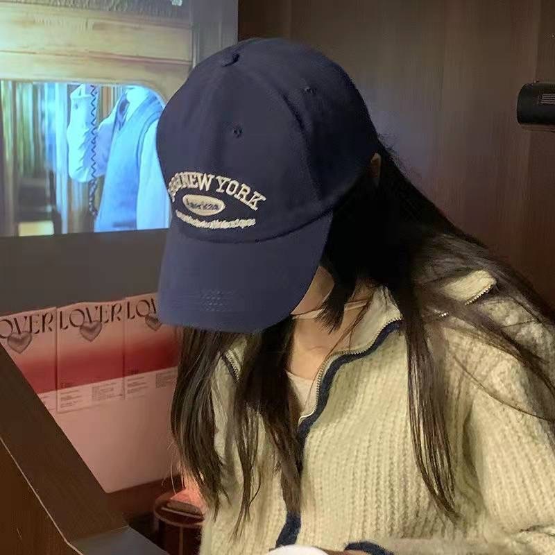 Topi Baseball Motif Bordir Gaya Korea Untuk Wanita