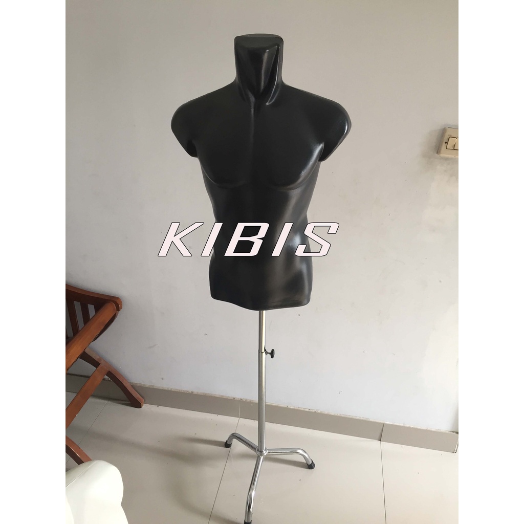 Jual BODI OTOT HITAM KAKI BESI MANEKIN SET PATUNG COWOK SETENGAH BADAN