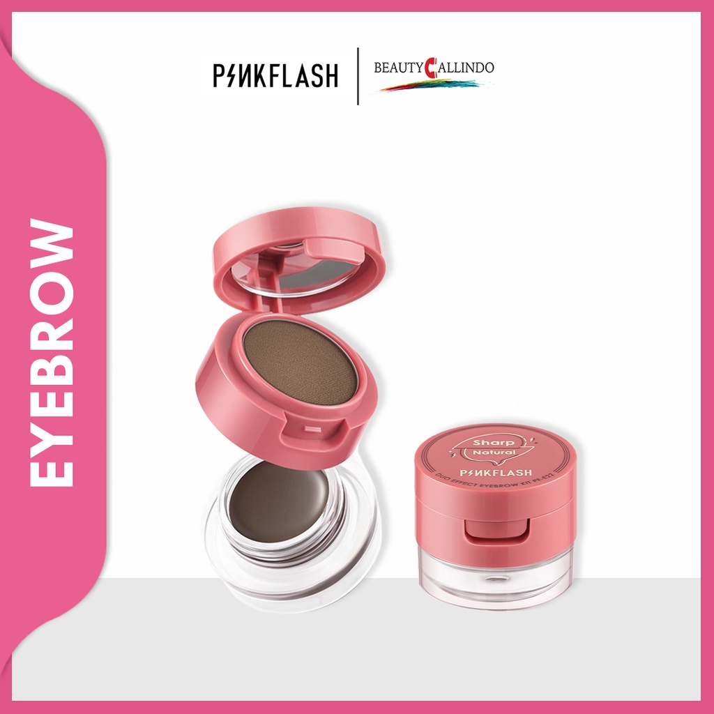 Pinkflash PF E22 Duo Effect Eyebrow Kit -  2in1 Eyebrow Cream &amp; Powder