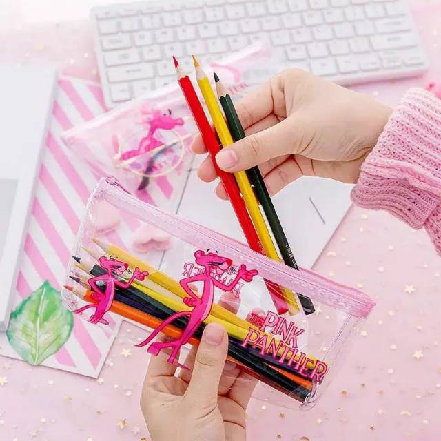 

Tempat Pencil Case Motif Pink Panther