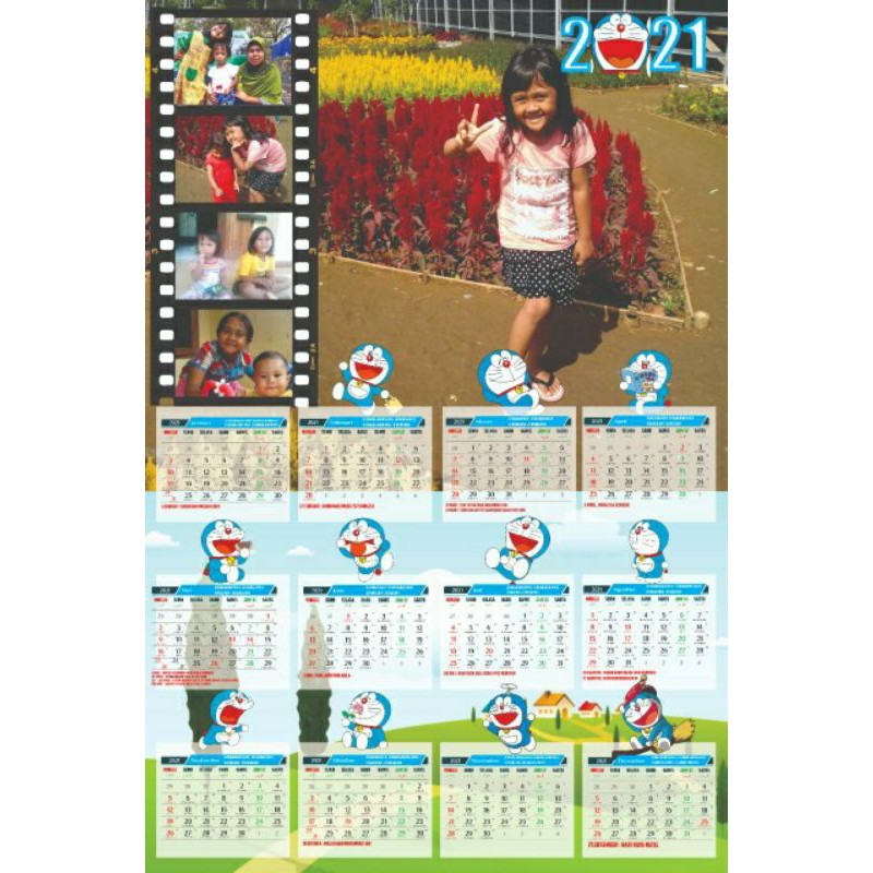 

kalender dinding 2021 custom foto