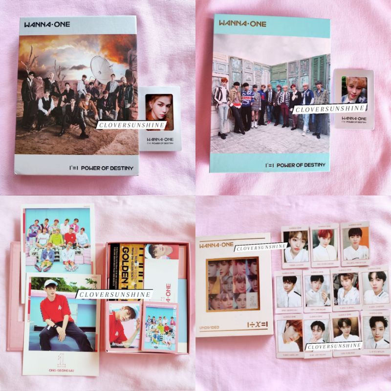 Album Wanna One Undivided (Art Book Ver.), To Be One Ong Seongwu Set, Power Of Destiny Romance & Adv