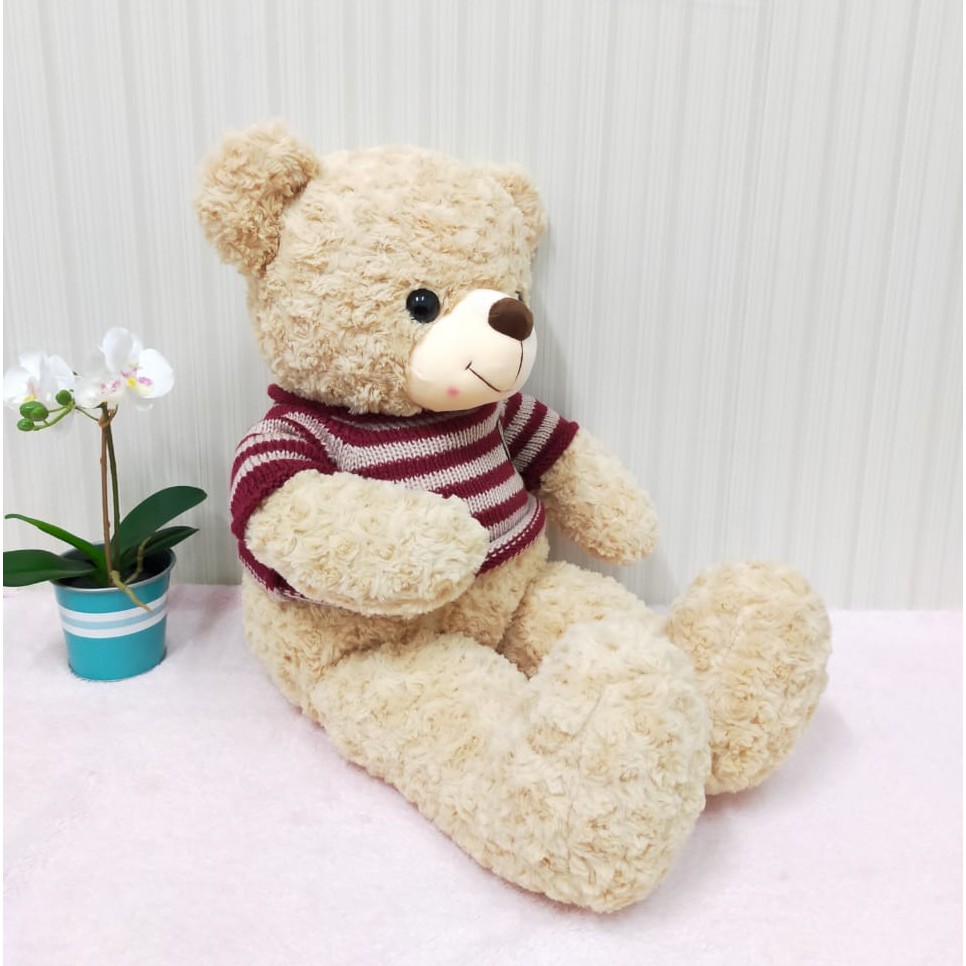 Boneka Beruang Teddy Bear Sweater 70cm/Boneka Bear Besar/Boneka Teddy