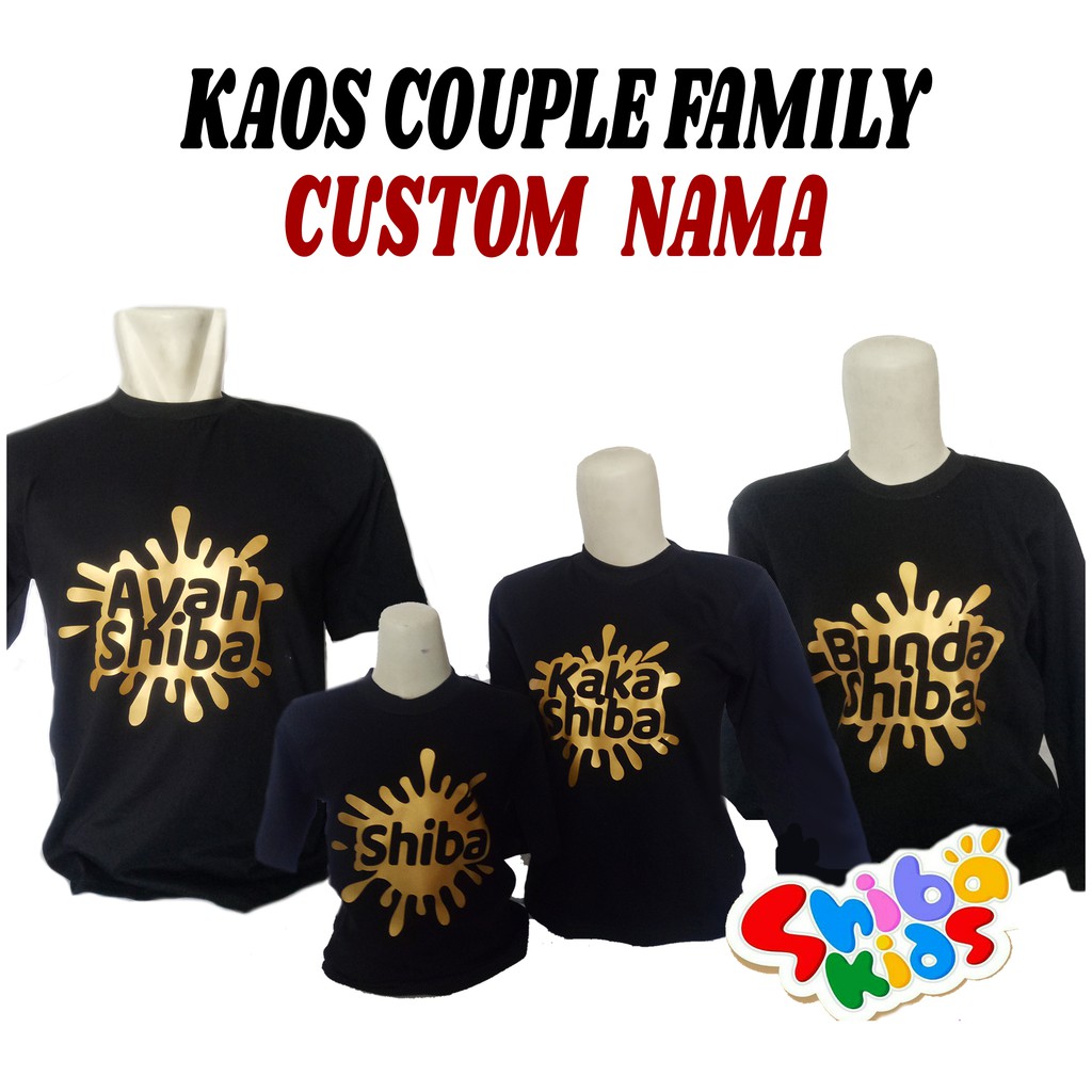 Kaos Couple Bisa Cetak Nama Unik Dan Romantis Shopee Indonesia