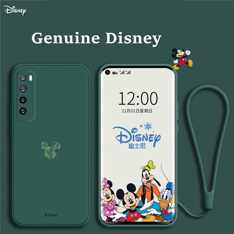 Disney Case SAMSUNG A11 A51 A71 A31 A21S A20 A30 A10 M10 A70 A10S A01 Disney Square Soft Silicone Full Cover samsung Case-dark green