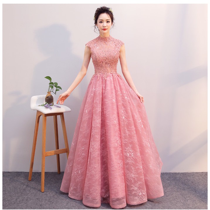 Gaun Pengantin 0780717 Pink Wedding Gown Wedding Dress