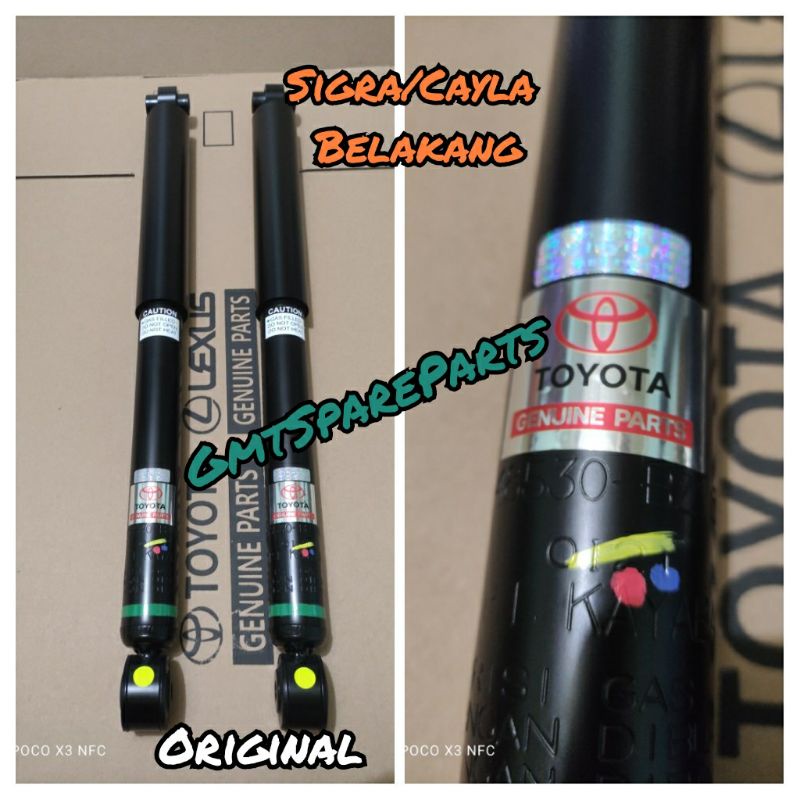 shockbreaker shock absorber calya/sigra belakang toyota asli original 1set kiri dan kanan 2pcs