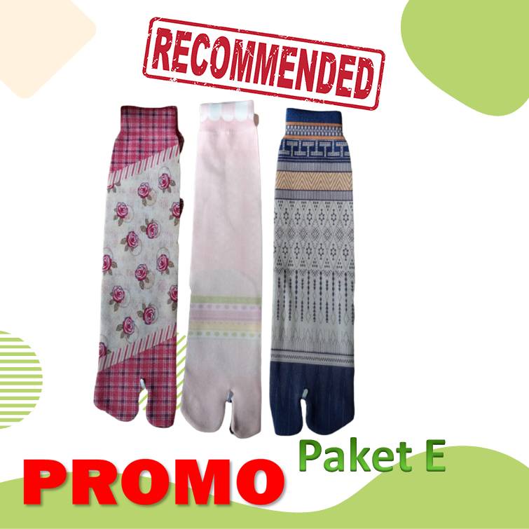 Kaos kaki muslimah motif SHABBY JEMPOL panjang Nylon premium printing tapak hitam