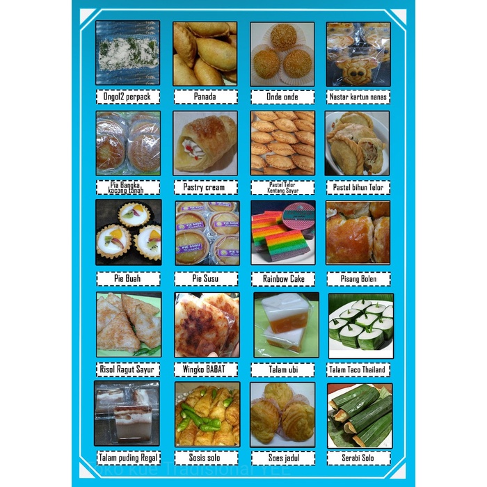 

T20R Kue Basah Jajanan Pasar Kue Tampah 60Pcs Bulet Uk 20 Cm Ht501Gr