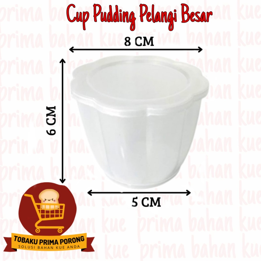 CUP PUDDING PELANGI BESAR
