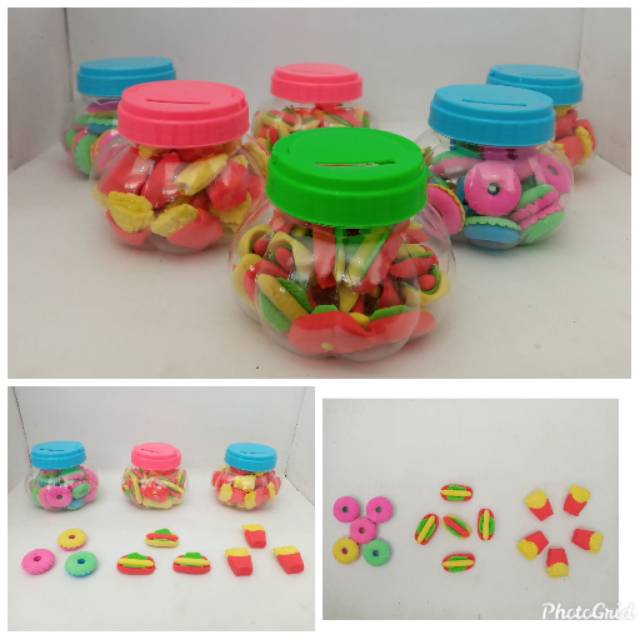 

PENGHAPUS ERASER SETIP TABUNG FOOD.. MURAH!!