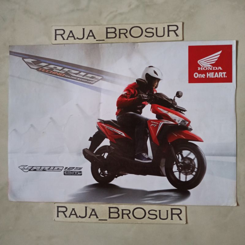 Poster brosur katalog flyer Honda Vario 125 Vario125 ESP 2016