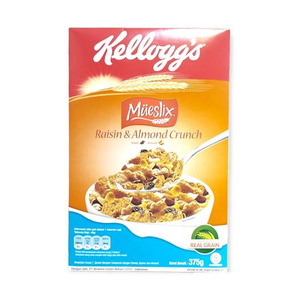 

KELLOGGS MUESLIX RAISIN&ALMOND 375 GR