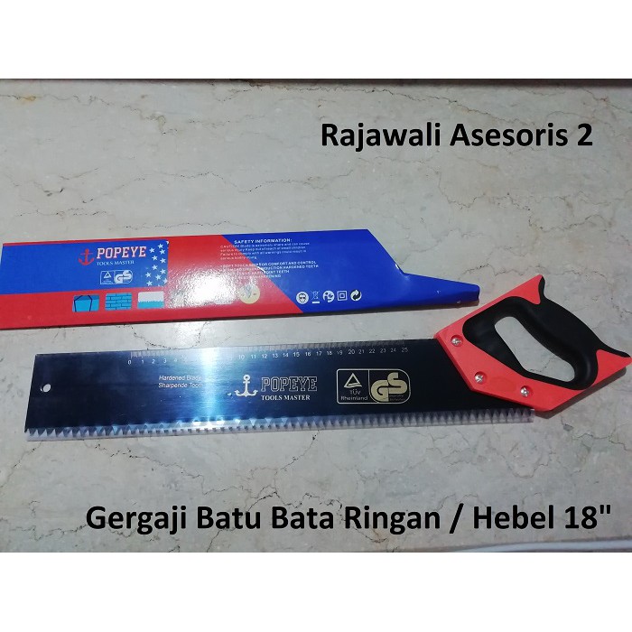 Gergaji Batu Bata Ringan / Gergaji Hebel 18"