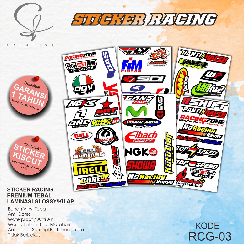 

Sticker Pack Racing Aesthetic Hologram Rcg.03